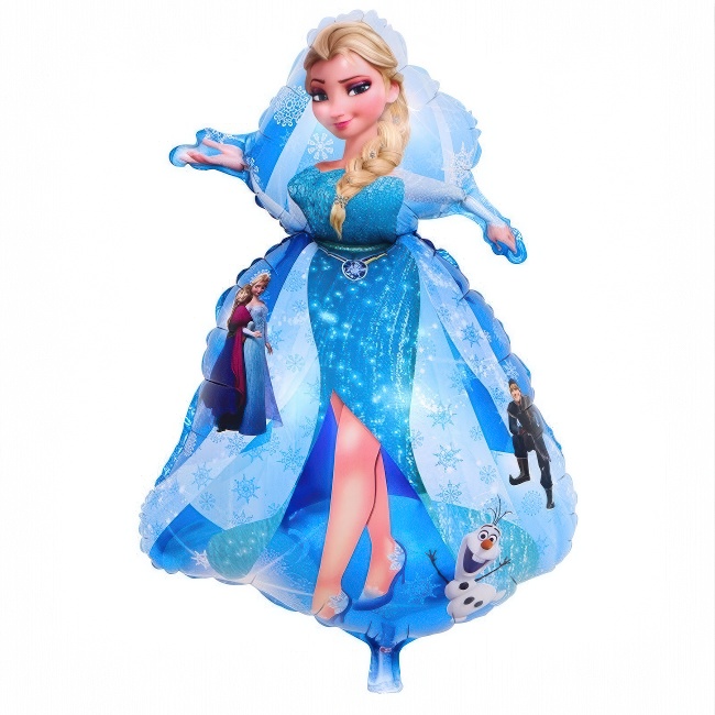 Folijski balon – Elsa u plavoj haljini