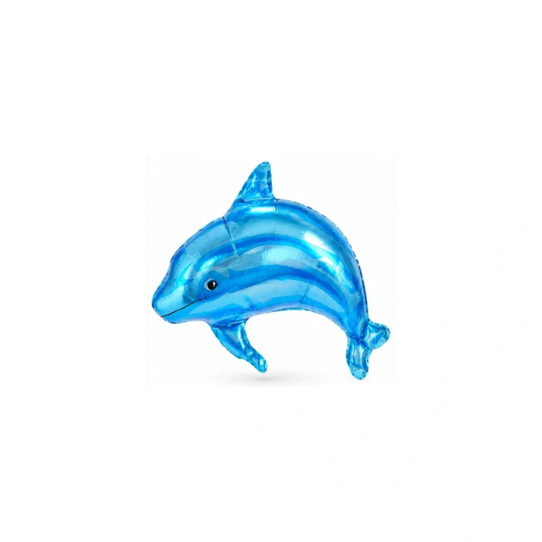 Folijski balon delfin – svijetloplavi, 97 × 65 cm