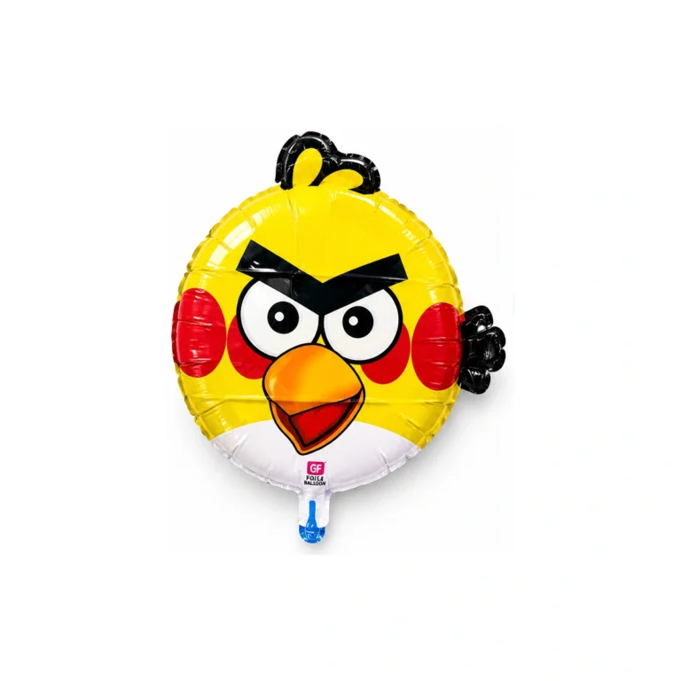 Folijski balon – žuti Angry Birds