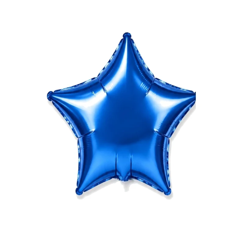 Folijski balon zvijezda – tamnoplavi, sjaj, 18″