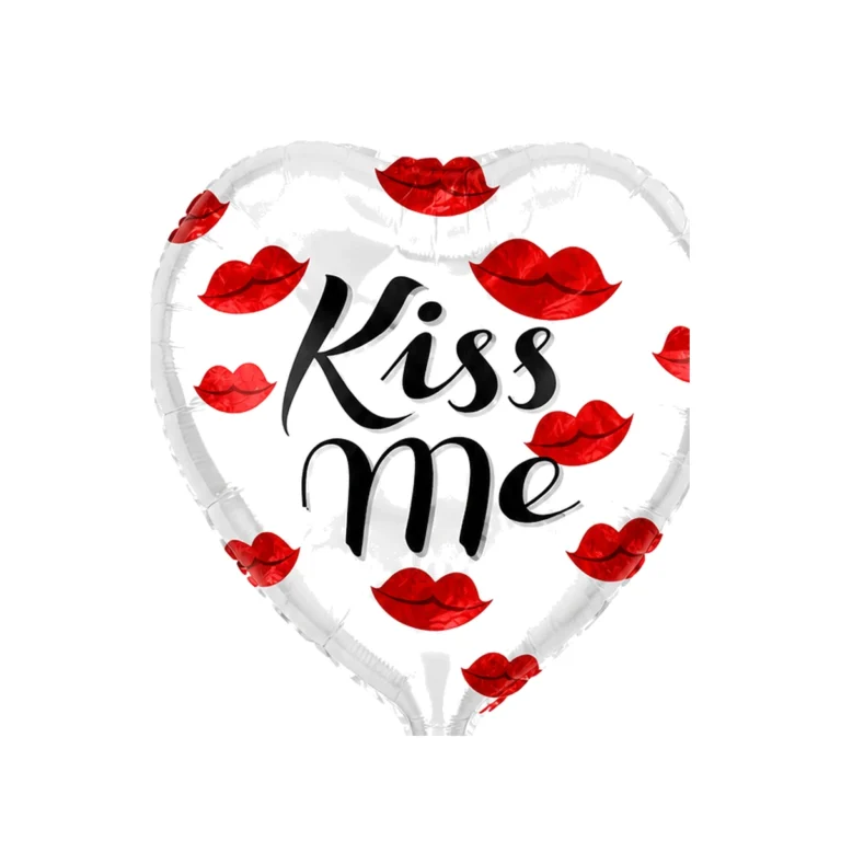 Folijski balon srce – Kiss Me, usne, 18″