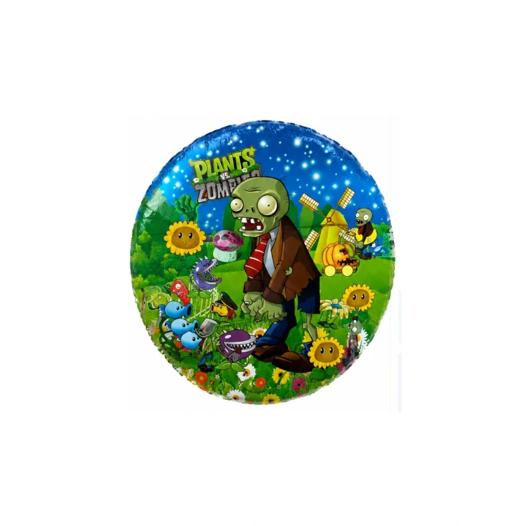 Okrugli folijski balon – Plants vs. Zombies, 18″