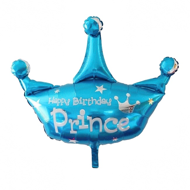 Folijski balon – kruna Happy Birthday Prince