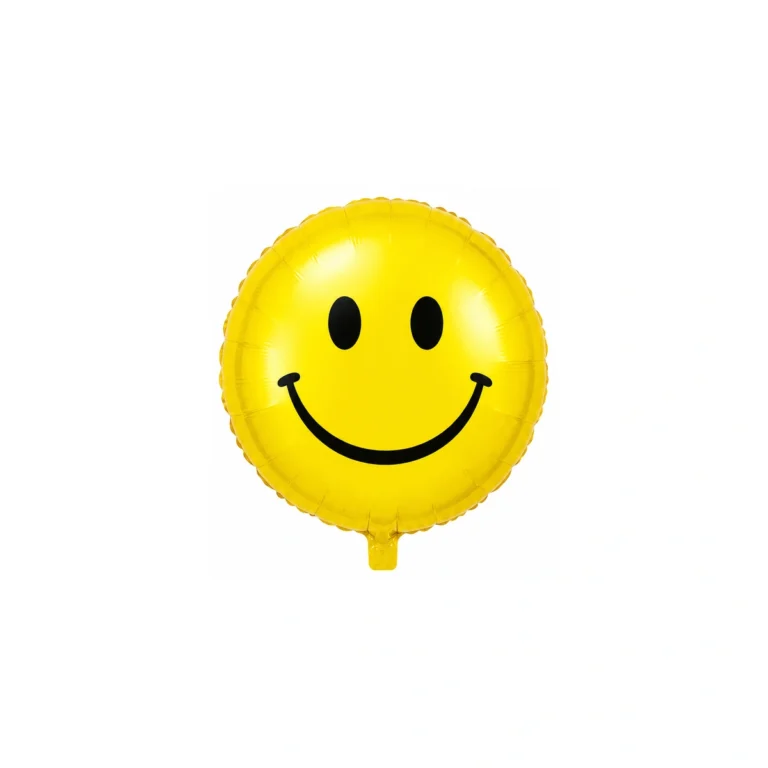 Okrugli folijski balon – nasmijani emoji, 18″