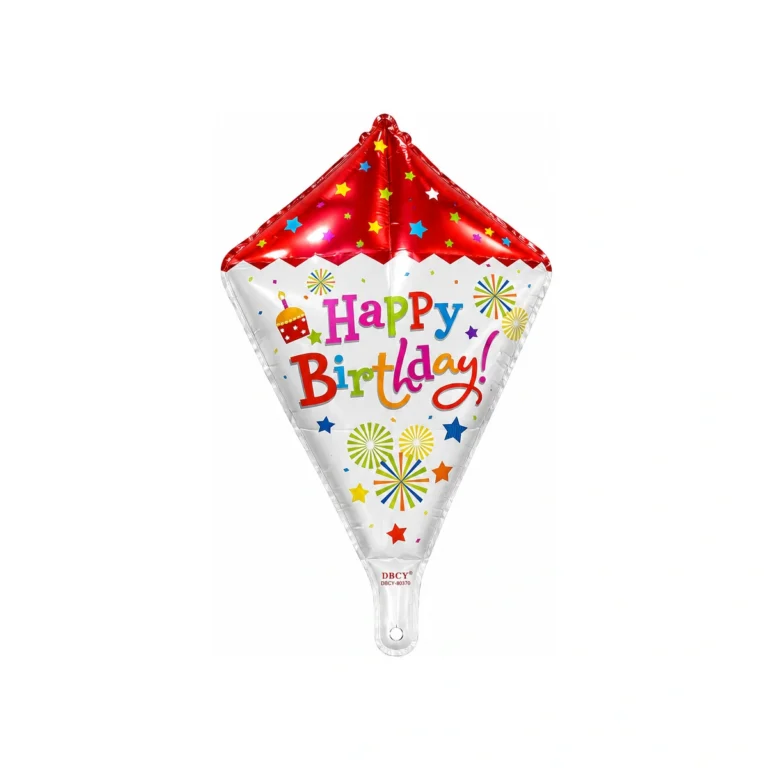 Folijski balon – dijamant Happy Birthday