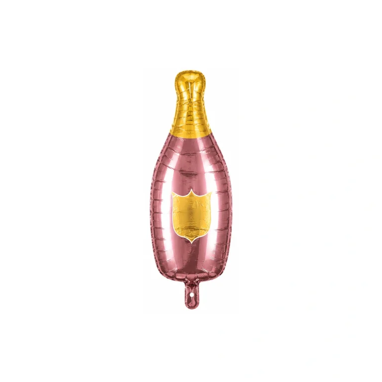 Folijski balon – roza boca šampanjca