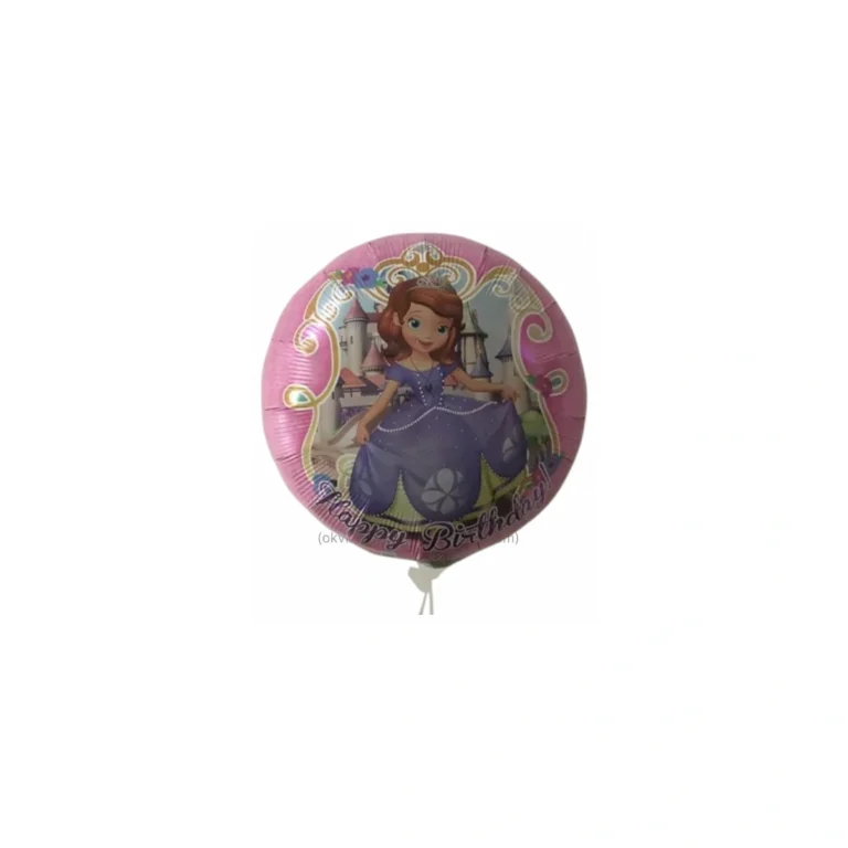Okrugli folijski balon – princeza Sofija, 18″
