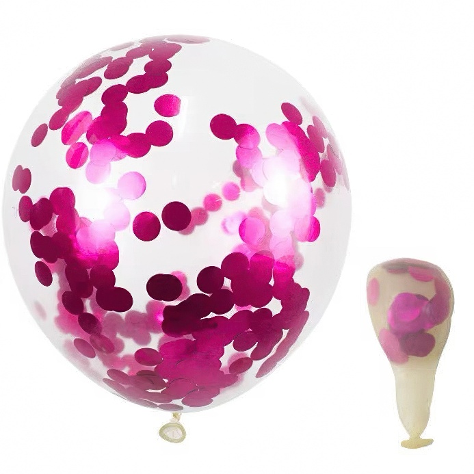 Lateks balon – roze konfete