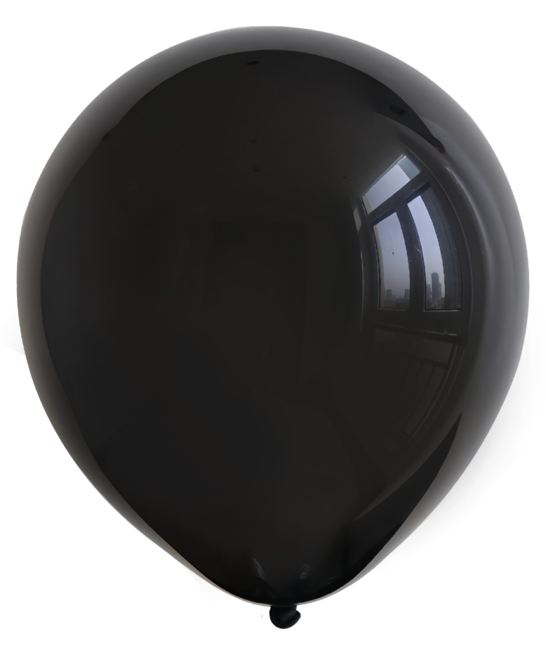 Lateks balon Pastel – crna, 10″