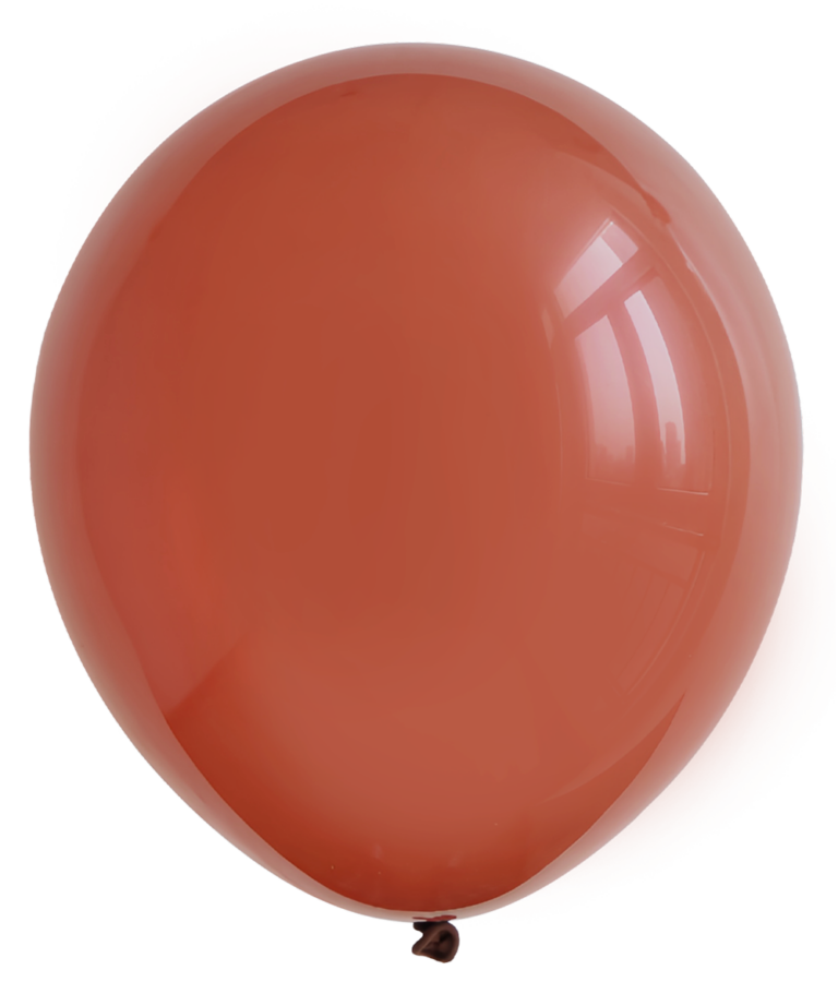 Lateks balon Pastel – braon, 10″