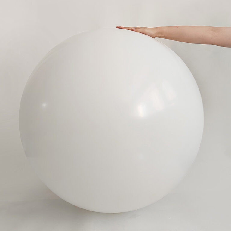 Lateks balon Pastel – bijela, 36″