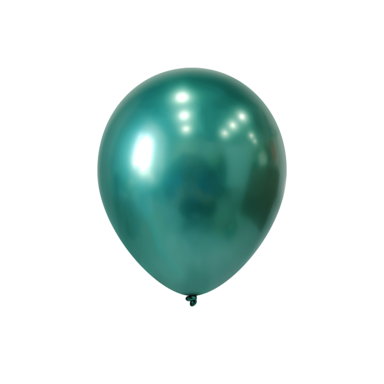 Lateks balon Chrome – zelena, 10″