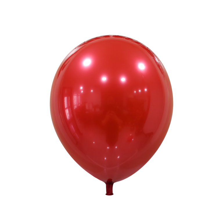 Lateks balon Chrome Ice – crvena, 12″