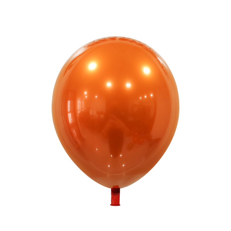 Lateks balon Chrome Ice – Light Orange, 12″