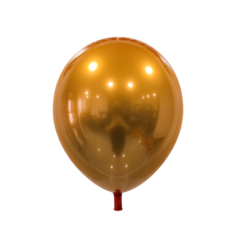 Lateks balon Chrome Ice – Golden Orange, 12″