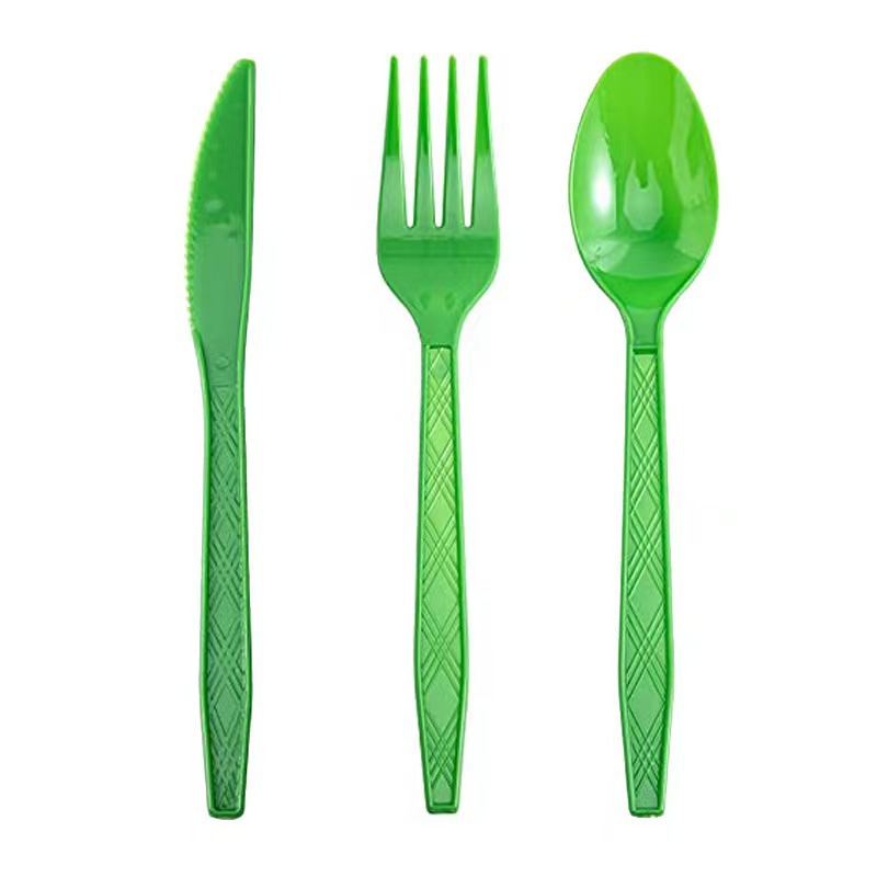 Plastični noževi, zeleni, 25 komada