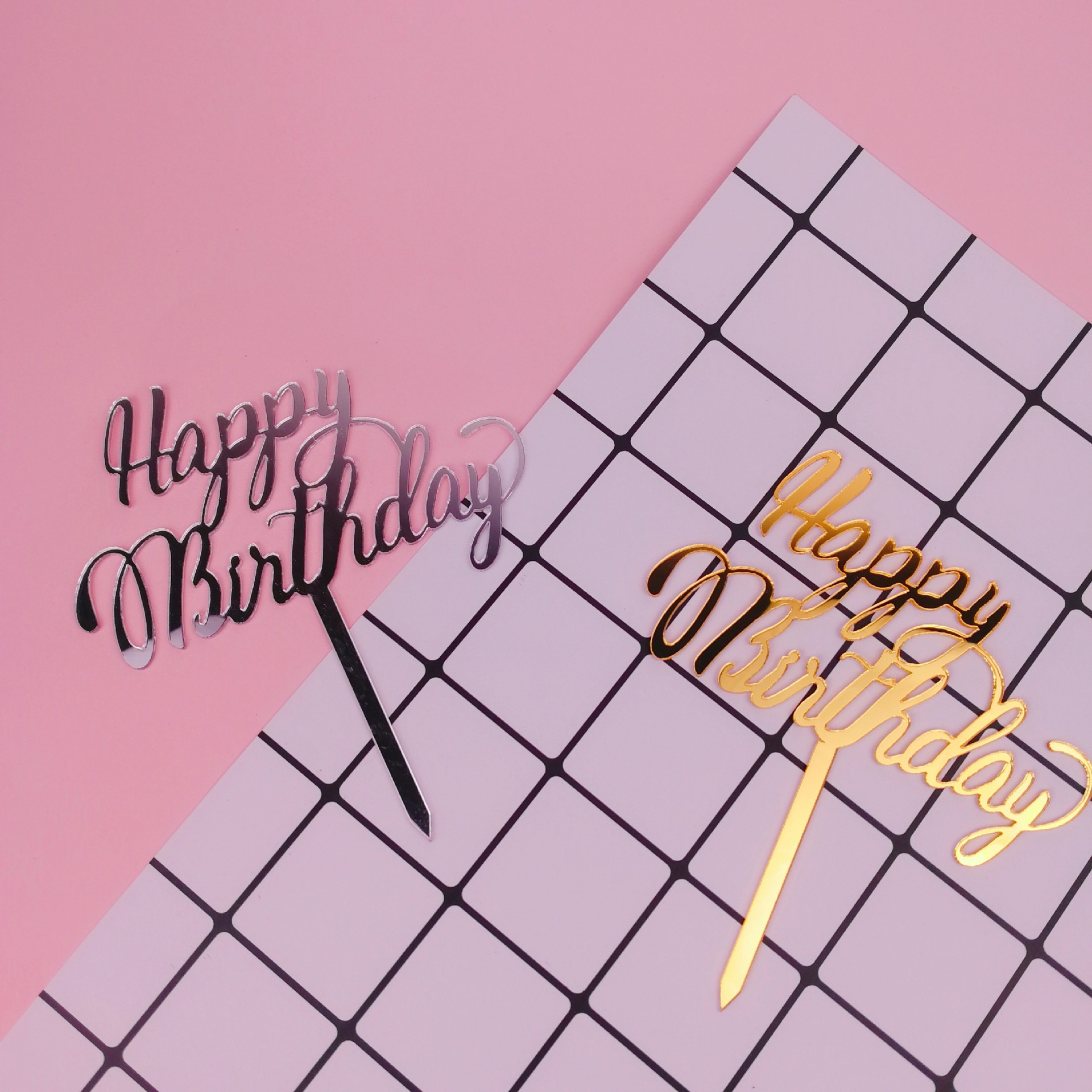 Toper za tortu Happy Birthday 04