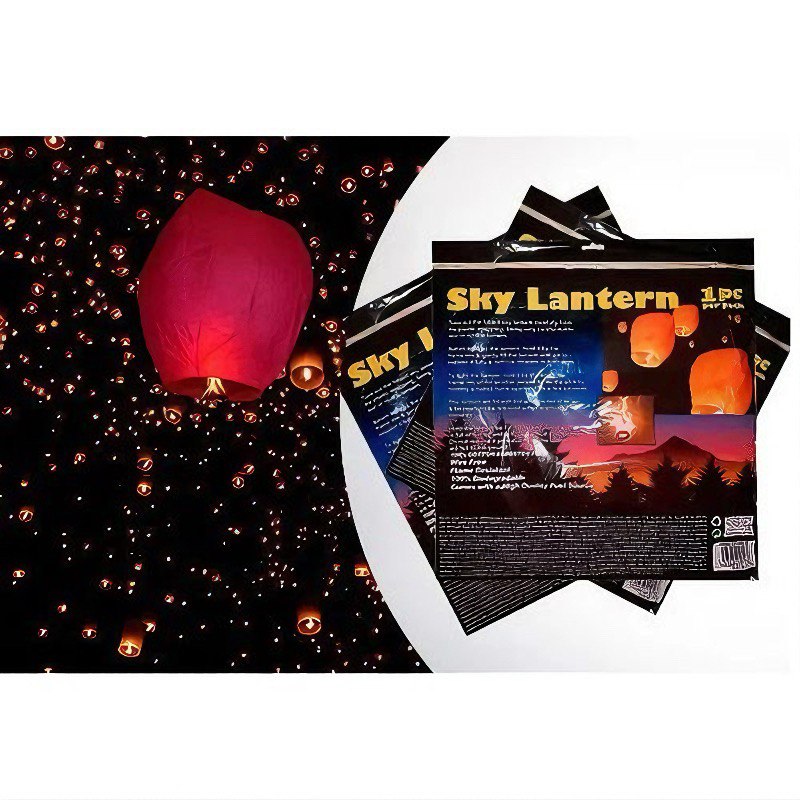 Crveni leteći lampion Sky