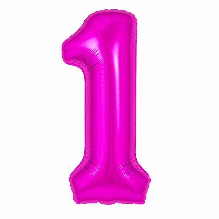 Folijski balon broj 1 – tamnoroza, 40″