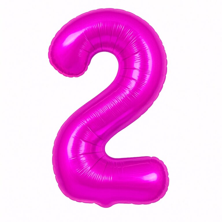 Folijski balon broj 2 – tamnoroza, 40″