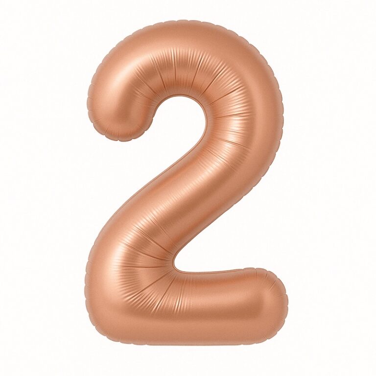 Folijski balon broj 2 – čokoladna, 40″