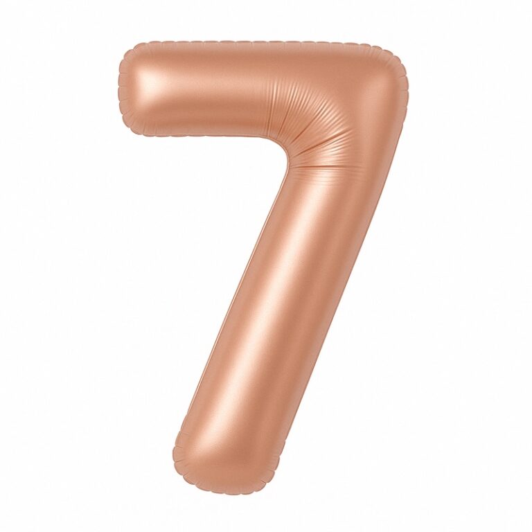 Folijski balon broj 7 – čokoladna, 40″