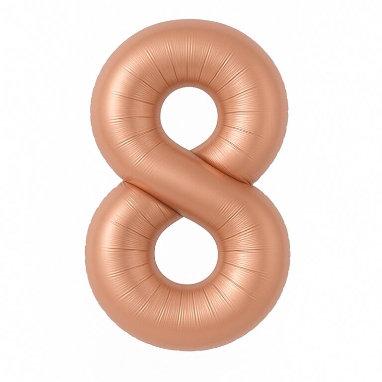Folijski balon broj 8 – čokoladna, 40″