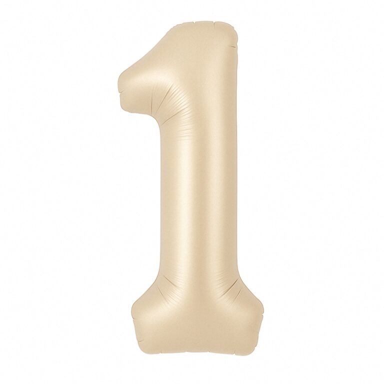 Folijski balon broj 1 – karamel, 40″