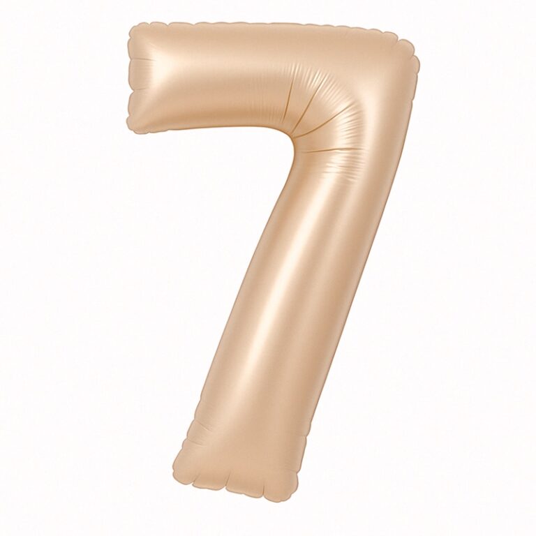 Folijski balon broj 7 – karamel, 40″