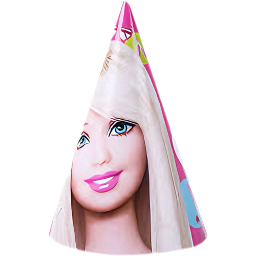 Papirne kape Barbie, 6 komada