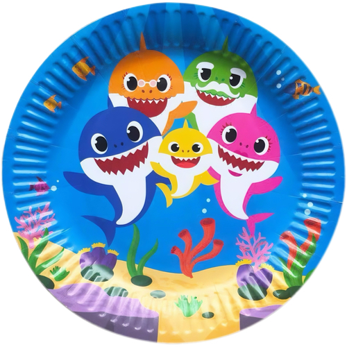 Papirni tanjiri Baby Shark, 10 komada