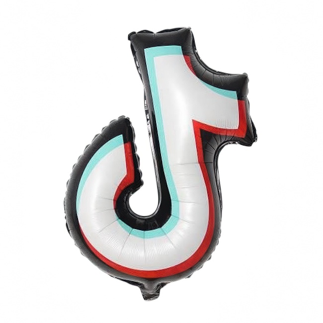 Folijski balon – TikTok logo