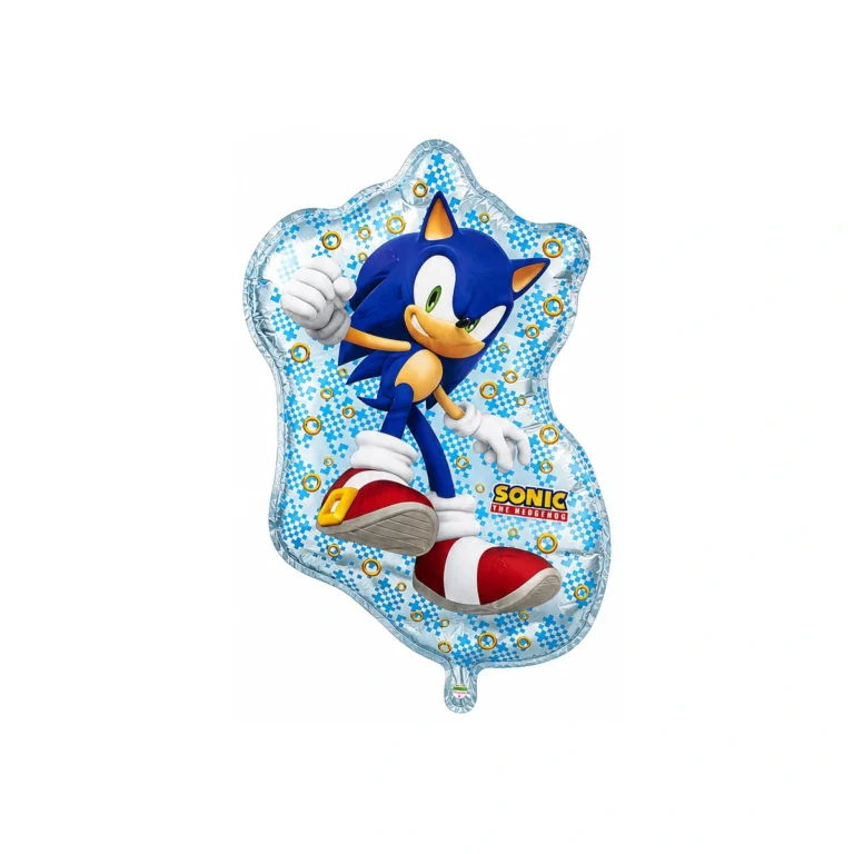 Folijski balon – Sonic sa srebrnom podlogom
