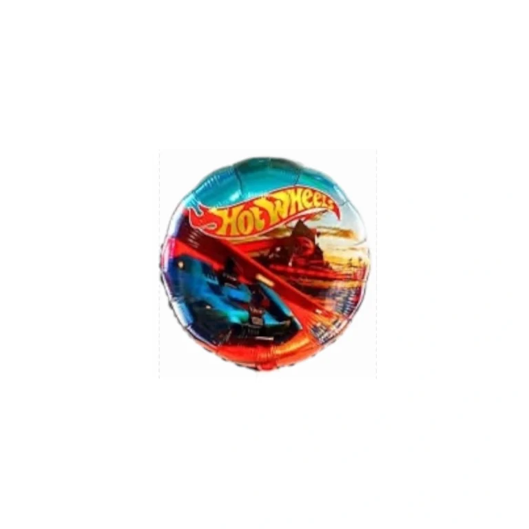 Okrugli folijski balon – Hot Wheels, 18″