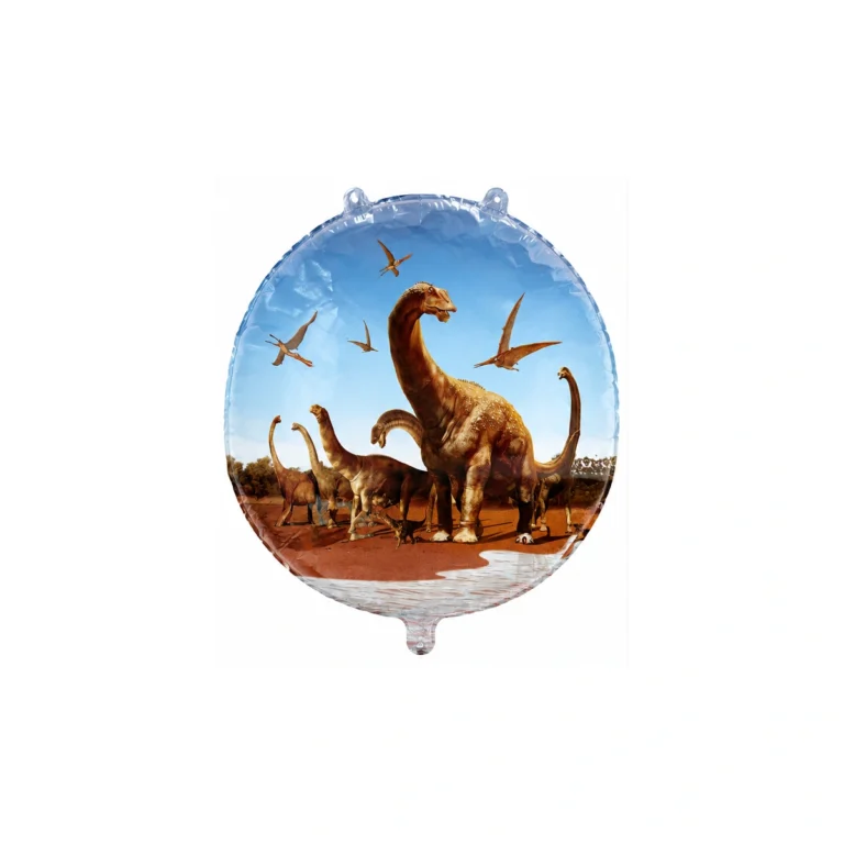 Okrugli folijski balon dinosaurus Jurassic Park, 18″