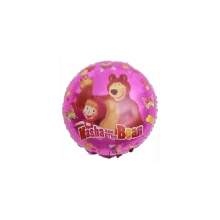 Okrugli folijski balon – Maša i Medvjed, 18″