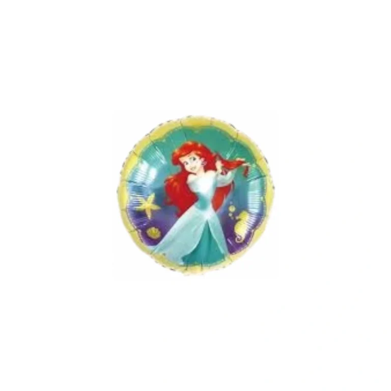 Folijski balon princeza Ariel – okrugli, 18″