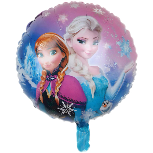 Okrugli folijski balon – Frozen, Elsa i Anna, 18″