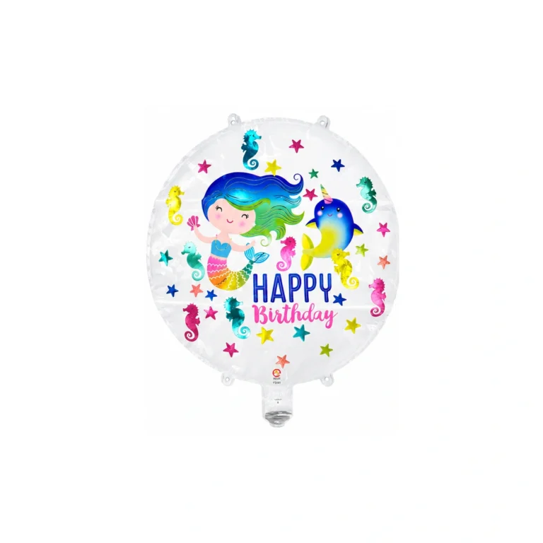 Okrugli folijski balon – sirena Wishes, 18″