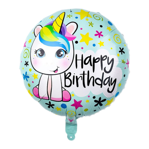 Okrugli folijski balon – beba jednorog, 18″