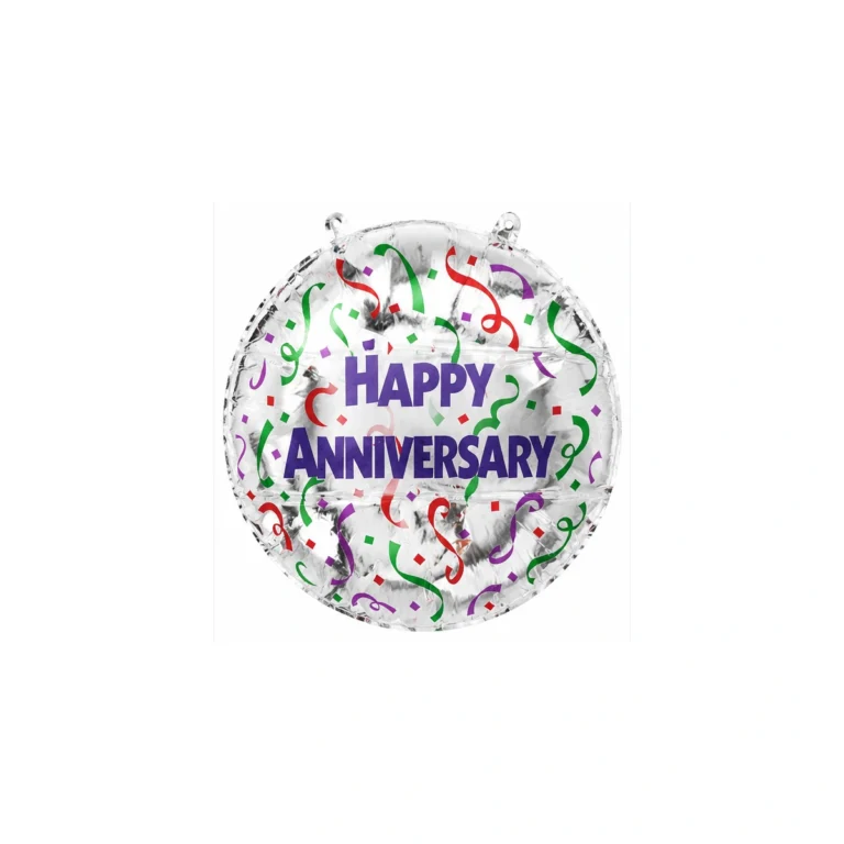 Okrugli folijski balon – Happy Anniversary