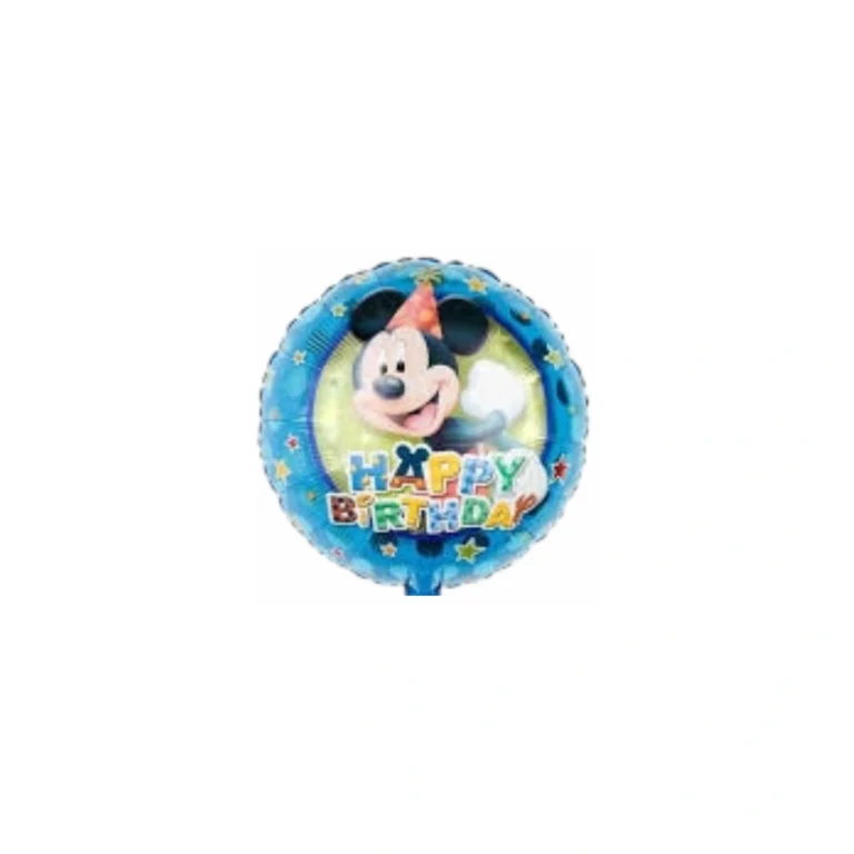 Okrugli folijski balon Mickey Happy Birthday, 18″
