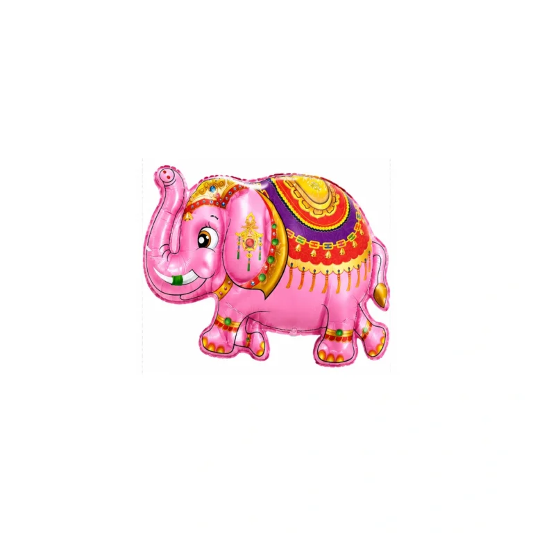 Folijski balon – slon s indijskim ukrasima