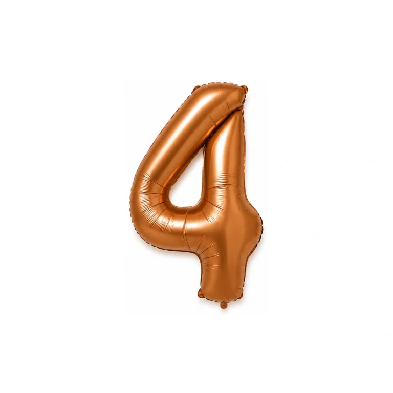Folijski balon broj 4 – čokoladni sjaj, 40″