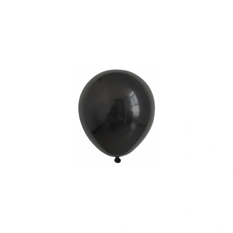 Lateks balon Pastel – crni, 5″