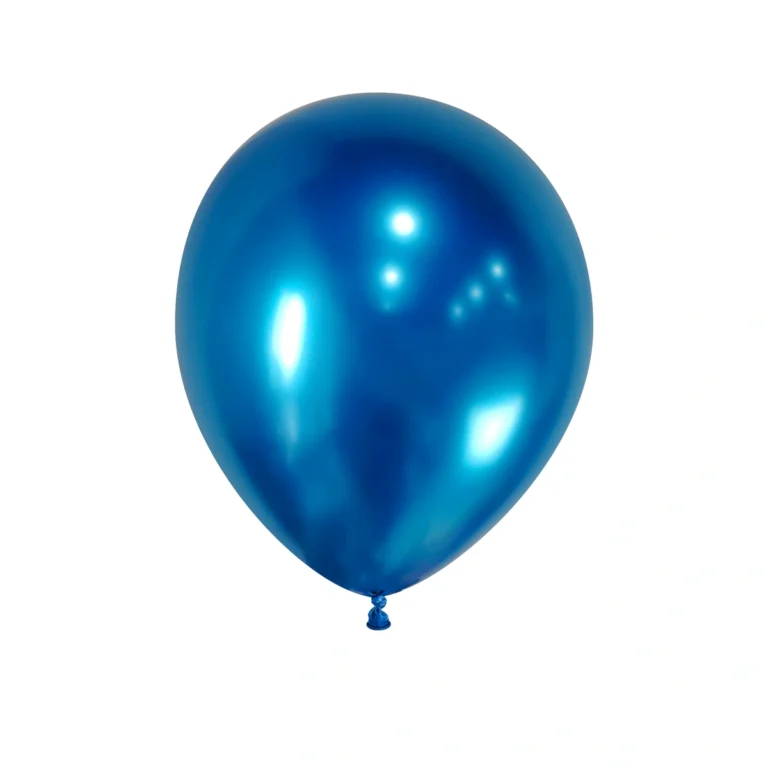 Lateks balon Chrome – plavi, 5″