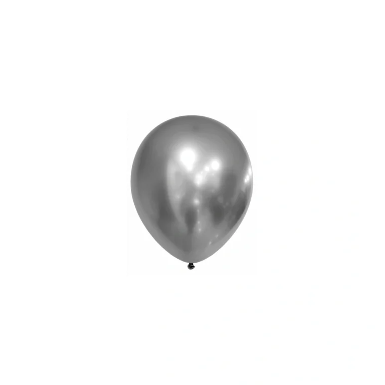 Lateks balon Silver Chrome – 10 inča