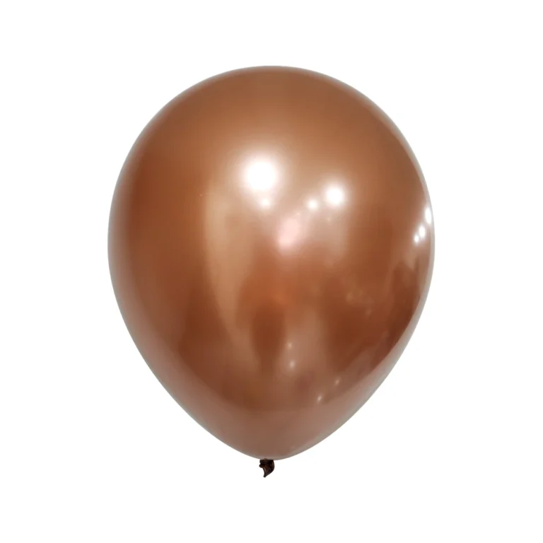 Lateks balon Chrome – rose-gold, 12″