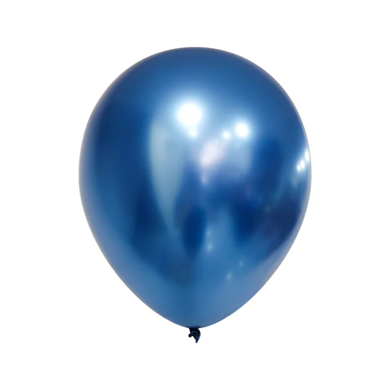 Lateks balon Chrome – plava, 12″