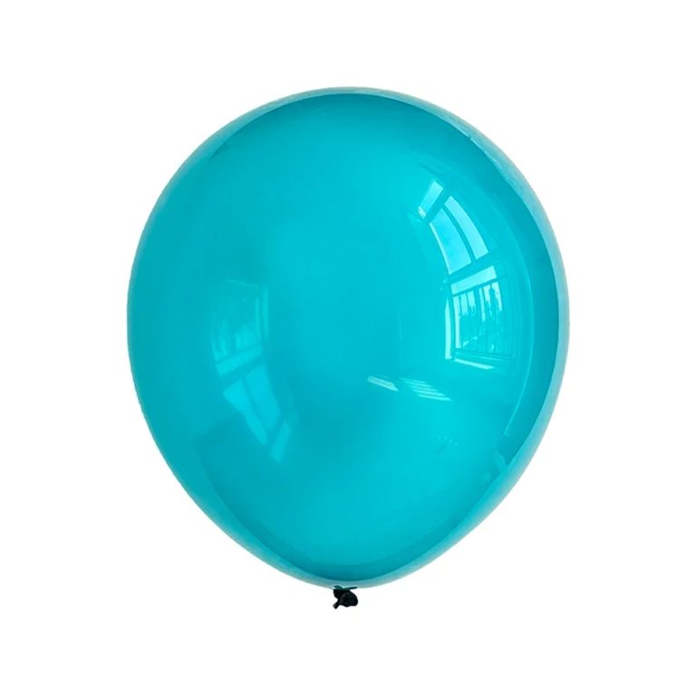 Lateks balon Pastel retro – Transp.Teal Blue, 5″